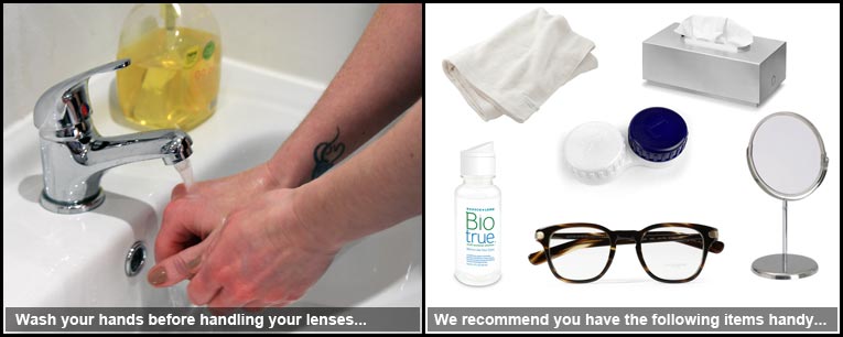 How to Insert Contact Lenses